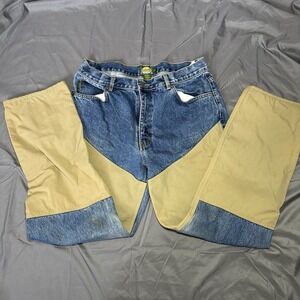 Cabelas Roughneck Upland Jeans Mens 36x32 Double Knee Pants Hunting Work Outdoor